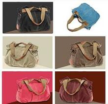 Arm Candy Handy Natural Canvas Handbag - Color: Caribbean Punch