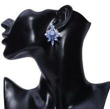 Precious Studs Statement Earrings - White: Black K290-40993215376