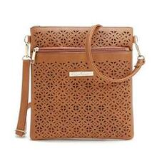 Blossomita Handbag With Cutout Flower Design - Color: Terrific Tan K290-42364544720