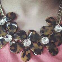 Flowers In Bloom - Our Tortoise Shell Color Necklace - Get The Matching Bracelet Too