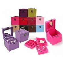 Soft Velour - Personal Jewel Box In Luscious Colors With Ornate Hardware