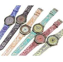 Pretty Patterns Watch With Henna Style Belt And Mandala Dial - Style: Purple K290-43647192528