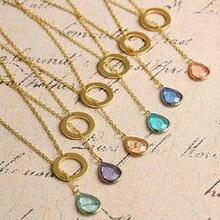 Lucky Luminous Crystal Lariat Style Necklace