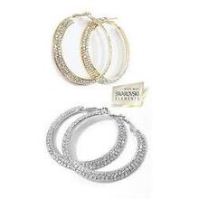 Eternity Ever Glow - Double Shine Hoop Earrings Crystal