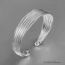 Alisa Diamond Cut Italian Design Rope Bracelet By Evabella