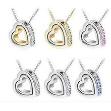 Hugging Hearts Pendant And Chain