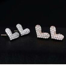 Heart Beats  The Pave Heart Earrings
