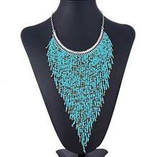 Bohemian Beads Waterfall Necklace