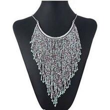 Bohemian Beads Waterfall Necklace
