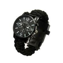Outdoor Multi Function Camping Survival Watch Bracelet Tools With Led Light F369-4589777453142