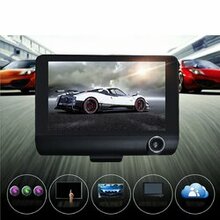 Safe Drive Dual Camera Car Dash Cam With Large Screen F369-4776791277654