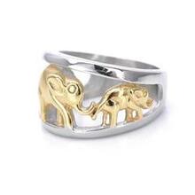 Golden Elephants Ring From Trunk Show Collection