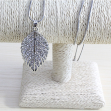 New Leaf Diamond Crystal Necklace