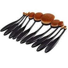 Beauty Experts Set Of 10 Oval Beauty Brushes F369-5580588805