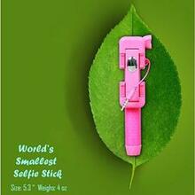 Candy Bar Selfie Stick World's Smallest And Guaranteed To Fit In Your Pocket - Color: Hot Pink K290-5750490501
