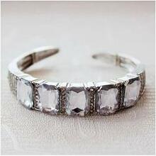 Majestic Diamond Crystal Open Ended Bracelet F369-5782378373