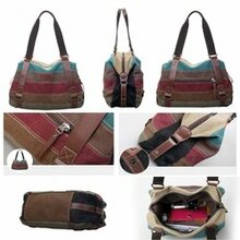Viva Voyage Canvas Shoulder Bag From Journey Collection With Free Gift Of Rfid Card Protector Wallet F369-5891496453