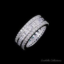 Lumina Pure & Pink Banquet Rings -size: 6, Color: Crystal Clear Stones