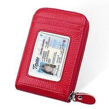 Zip Vault Rfid Blocker Card Holder And Wallet Hsm - Color: Red K290-6115612295203