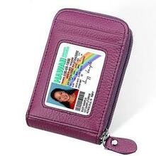 Zip Vault Rfid Blocker Card Holder And Wallet Hsm - Color: Purple K290-6115612491811