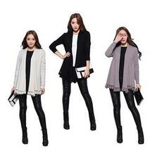 Cozy Cozy Cardigan Along With Tasseled Trim F369-6448509381