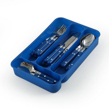 Gibson Home Casual Living 24-piece Flatware Set, Blue