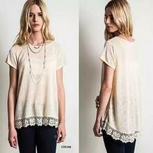 Virina Floral Lace Top -size: Small, Color: Cream
