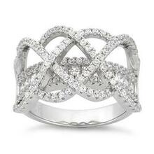 Ring Ceremony Double Infinity 2 In 1 Cz Ring F369-7827203472