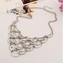 Many Moons Crescent Necklace With Antique Finish F369-8474736016