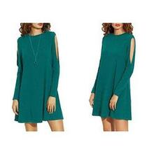 Almondina Tunic Dress With Slivered Sleeves F369-8529208656