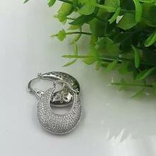 Poetic Pave Hoops Reversible Silver Earrings F369-8529295440