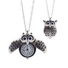 O My Owl Pendant Watch In Antique Gold