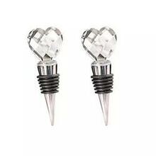 Hearty Wines Pair Of Wine Stoppers For Wine Lovers - Design: Crystal Hearts K290-9401774085