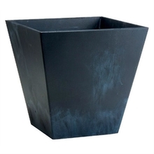 Contemporary 12-inch Square Planter In Black Plastic Q280-cp1284195