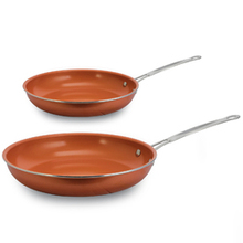 Ceramic Coated Copper Non-stick 8" And 10" Fry Pan