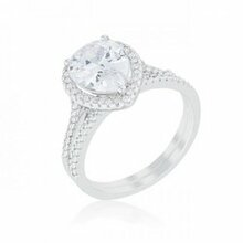 Halo Solitaire Pear Engagement Ring (size: 05) (pack Of 1 Ea)