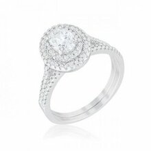 Oval Wedding Ring Set (size: 06) (pack Of 1 Ea)