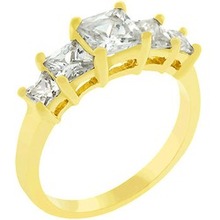 5 Stone Anniversary Ring In Gold (size: 05) (pack Of 1 Ea)