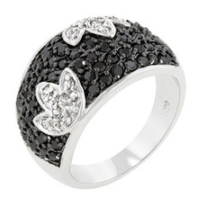 Black And White Cocktail Ring (size: 05) (pack Of 1 Ea)