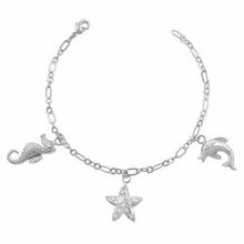 Seashore Charm Bracelet (pack Of 1 Ea)