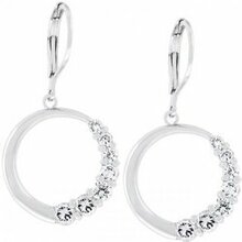 Graduated Cubic Zirconia Circle Earrings (pack Of 1 Ea)