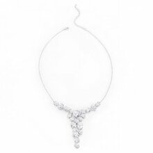 Bejeweled Cz Bib Necklace (pack Of 1 Ea)