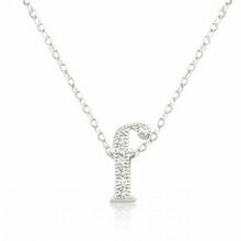 Micro-pave Initial F Pendant (pack Of 1 Ea)