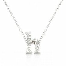 Micro-pave Initial H Pendant (pack Of 1 Ea)