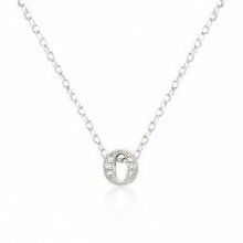 Micro-pave Initial O Pendant (pack Of 1 Ea)