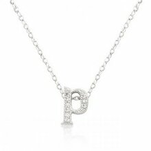 Micro-pave Initial P Pendant (pack Of 1 Ea)