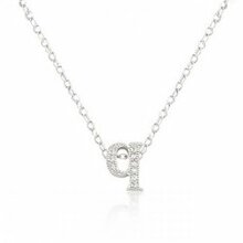Micro-pave Initial Q Pendant (pack Of 1 Ea)