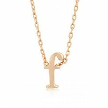 Rose Gold Initial F Pendant (pack Of 1 Ea)