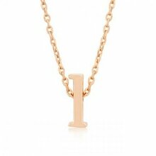 Rose Gold Initial L Pendant (pack Of 1 Ea)