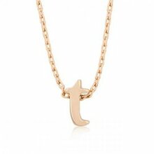 Rose Gold Initial T Pendant (pack Of 1 Ea)